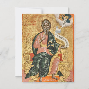 St. Andrew av Theodore Poulakis Orthodox Icon Vykort