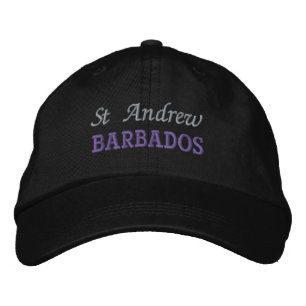 St Andrew, Barbados Embroized Baseball Cap Broderad Keps
