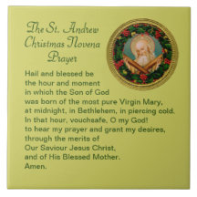 St. Andrew-jul Novena Prayer Ceramic Tile