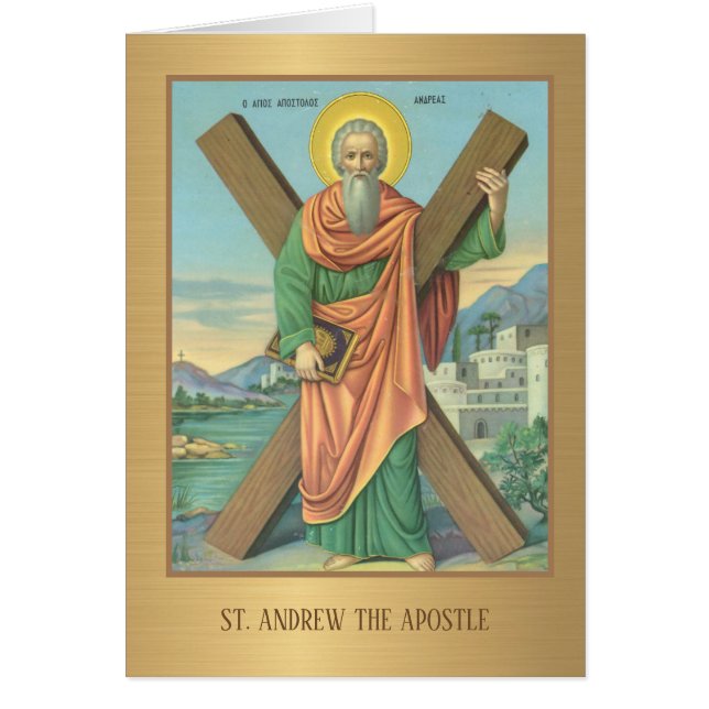 St. Andrew-jul Novena Prayer Hälsningskort (Framsidan)