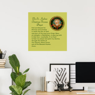 St. Andrew-jul Novena Prayer Poster