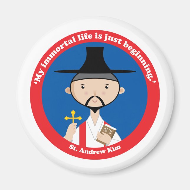St. Andrew Kim Magnet (Framsidan)