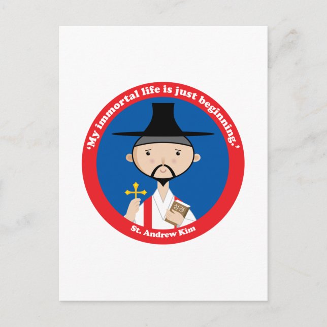 St. Andrew Kim Vykort (Framsida)