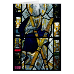 St Andrew med den Saltire kor, britt Hälsningskort