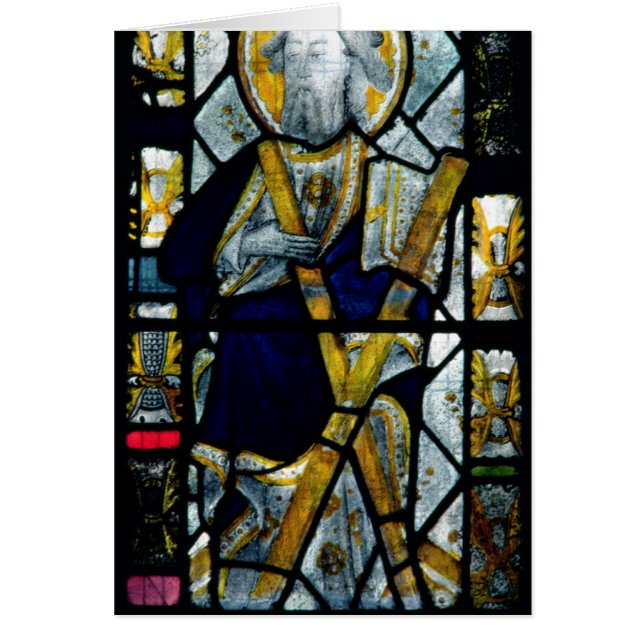 St Andrew med den Saltire kor, britt Hälsningskort (Framsidan)
