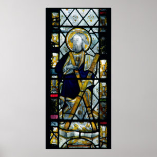St Andrew med den Saltire kor, britt Poster