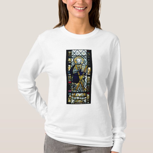 St Andrew med den Saltire kor, britt Tee (Framsida)