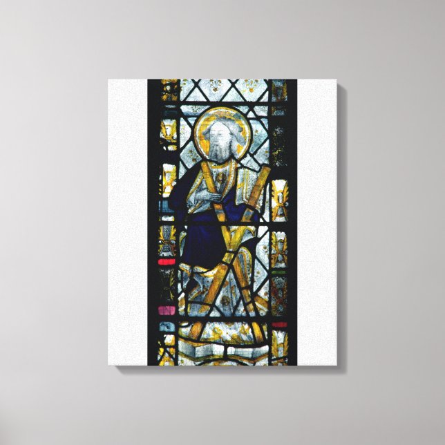 St. Andrew med Saltire Kor, Storbritannien Canvastryck (Framsida)