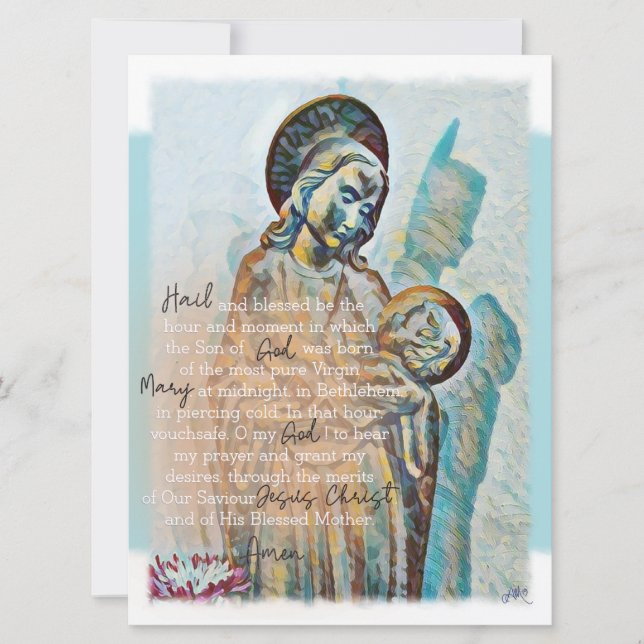 St. Andrew Novena Card Brown (Framsida)