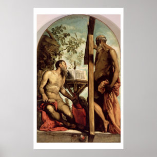 St. Andrew och St. Jerome Poster