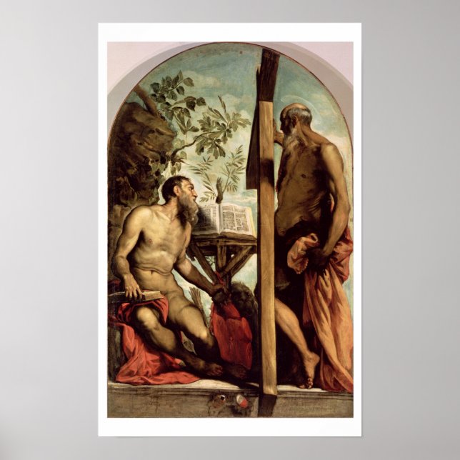 St. Andrew och St. Jerome Poster (Framsidan)