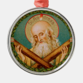 St. Andrew the Apostle (JMAS 02) Round Julgransprydnad Metall