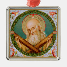 St. Andrew the Apostle (JMAS 02) Square Julgransprydnad Metall