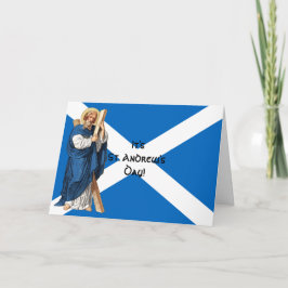 St. Andrew the Apostle och Skottlands Flagga Kort