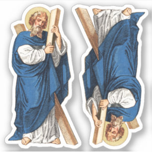 St. Andrew the Apostle (P 006) 2 Up - Contour Klistermärken