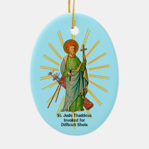 St. Andrew the Apostle / St. Jude Thaddeus Golfer Julgransprydnad Keramik