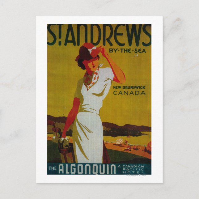 St. Andrews Algonquin Vintage PosterEurope Vykort (Framsida)