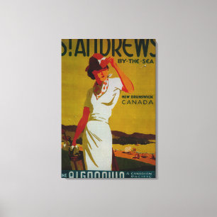 St Andrews Algonquinvintage PosterEurope Canvastryck