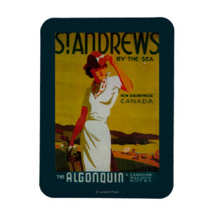 St Andrews Algonquinvintage PosterEurope Magnet
