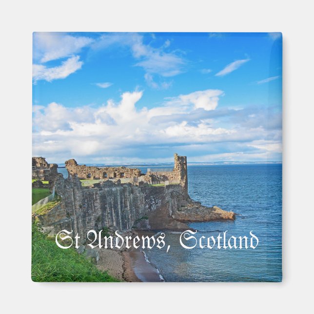 St Andrews Castle, Skottland Magnet (Framsidan)