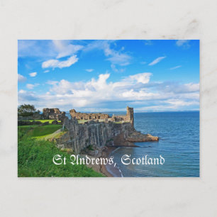 St Andrews Castle, Skottland Vykort