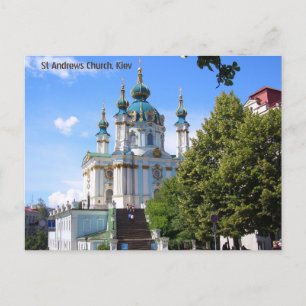 St Andrews Church Kiev Vykort