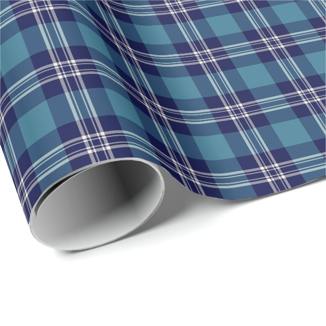 St Andrews District Tartan Presentpapper (Rullad Hörn)