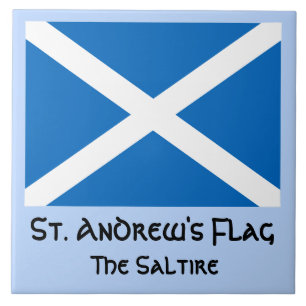 St. Andrew's Flagga, Saltire eller Flagga of Scotl Kakelplatta
