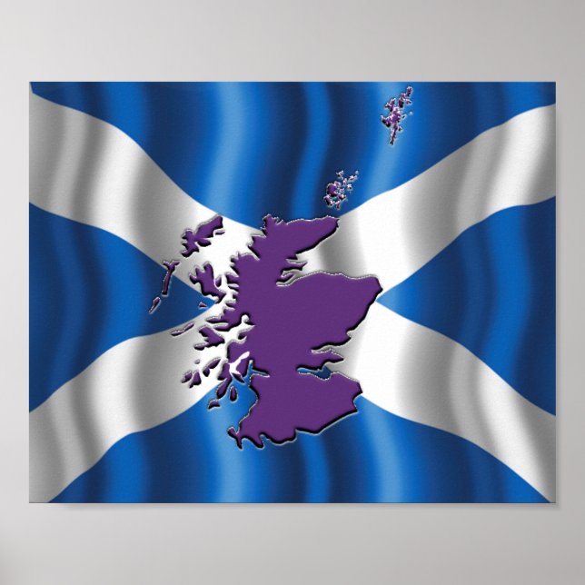 St Andrew's Flagga (Saltire) poster (Framsidan)