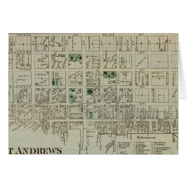 St Andrews NB Hälsningskort (Framsidan Horizontal)