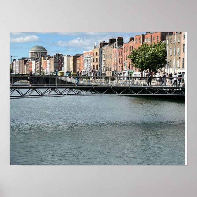 St Andrew's River Liffey Dublin Ireland Europe Poster (Framsidan)