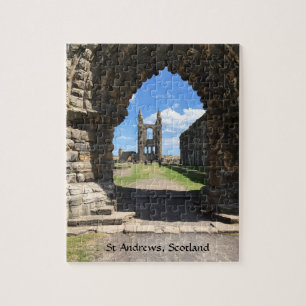St Andrews Scotland Cathedral Ruins Torn Archway Pussel