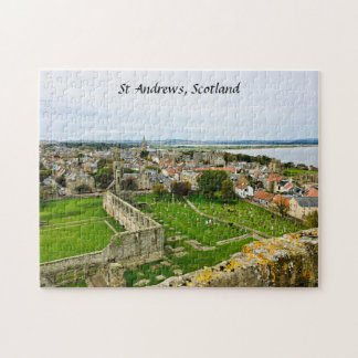 St Andrews Scotland Cathedral Torn stadskyline Pussel