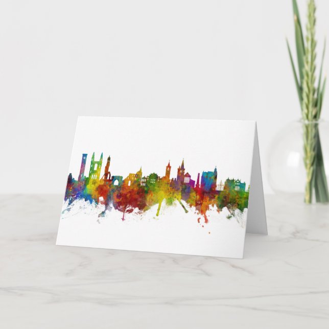 St Andrews Scotland Skyline Kort (Framsida)