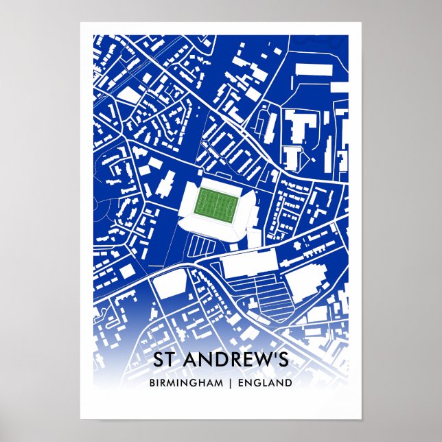 St Andrew's Stadium Poster - Birminghams hem (Framsidan)