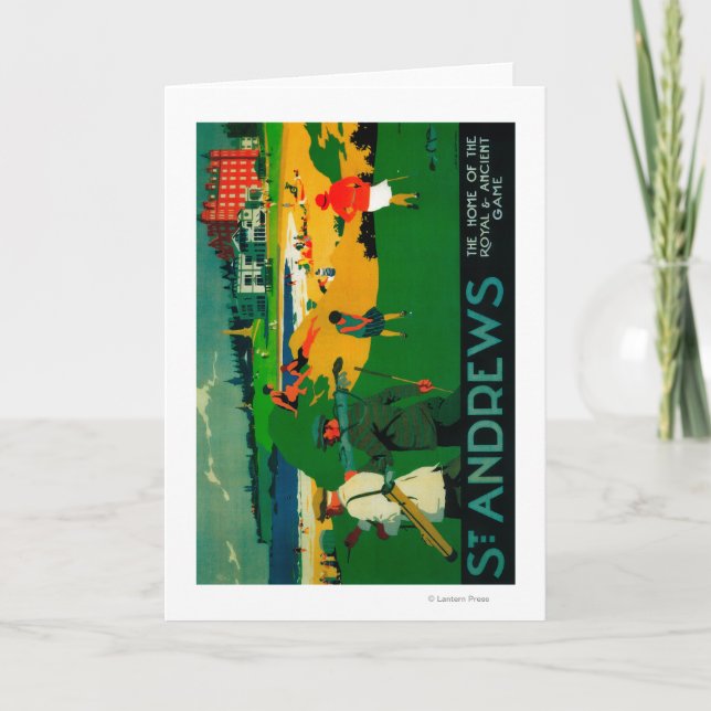 St Andrews vintage PosterEurope Kort (Framsida)