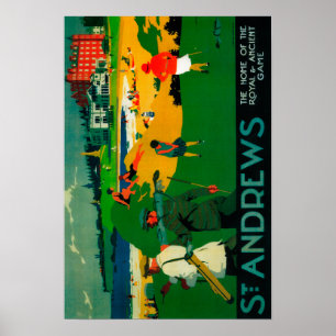 St Andrews vintage PosterEurope Poster