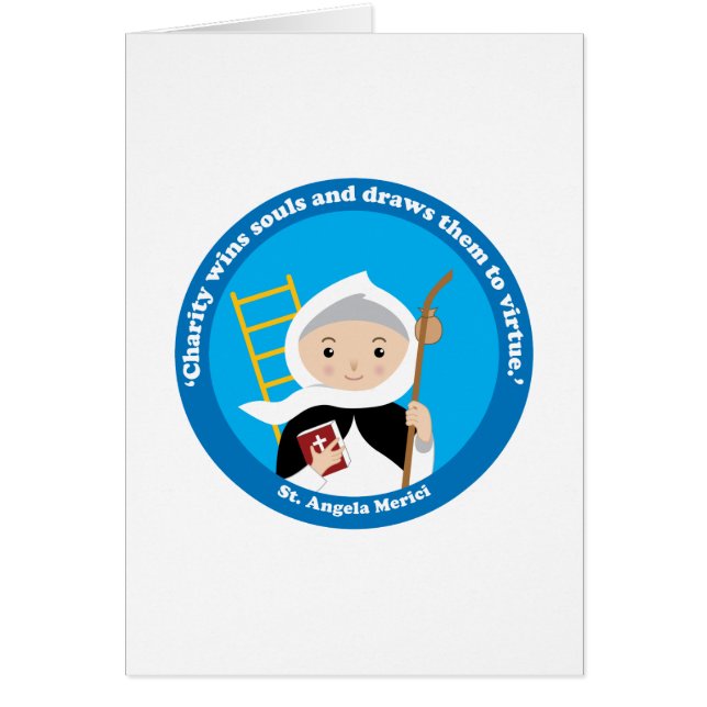 St. Angela Merici Hälsningskort (Framsidan)