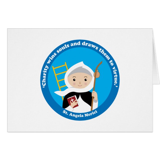 St. Angela Merici Hälsningskort (Framsidan Horizontal)