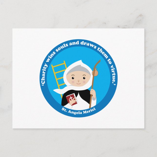 St. Angela Merici Vykort (Framsida)