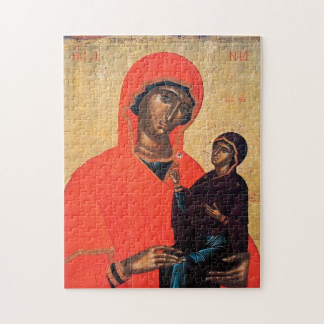 St. Anna och Theotokos Byzantine Icon Pussel (Vertikal)