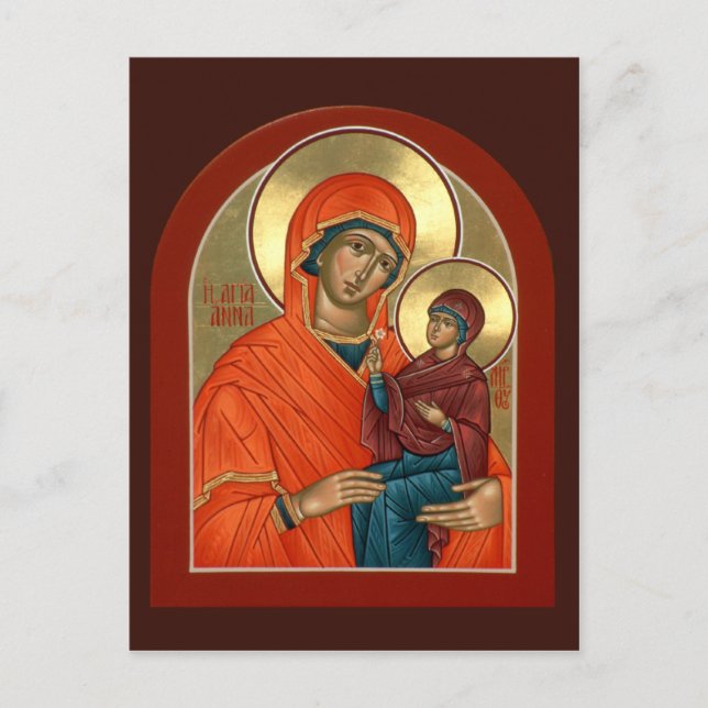 St. Anna Prayer Card Vykort (Framsida)