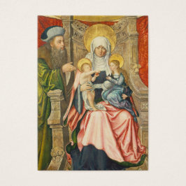St. Anne Joachim Jungfru Maria Jesus Bön Visitkort