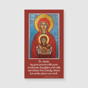 St Anne, Mary & Jesus bönmagneter (25 packe)