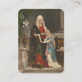 St. Anne med Blsed Virgin Mary Catholic Prayer Placeringskort