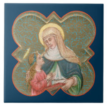 St. Anne och BVM i en Barbed Quatrefoil (BK67)