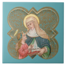 St. Anne och BVM i en Barbed Quatrefoil (BK67)