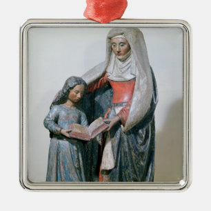St Anne och oskulden, 1500-30 Julgransprydnad Metall