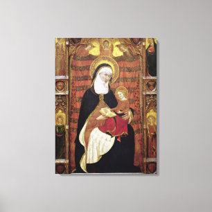 St Anne och oskulden Canvastryck