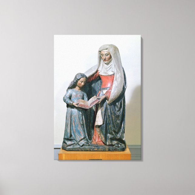 St. Anne och Virgin, 1500-30 Canvastryck (Framsida)